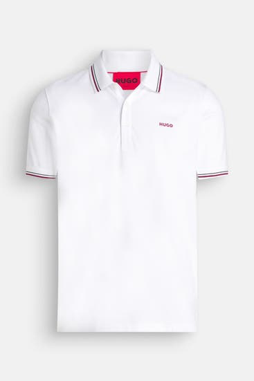 HUGO - Polo-Shirt weiß