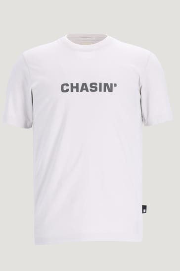 CHASIN' T-Shirt 'Duell' offwhite