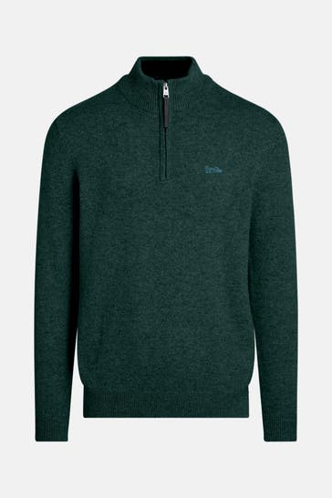 SUPERDRY Wollmix-Stricktroyer dunkelgrün