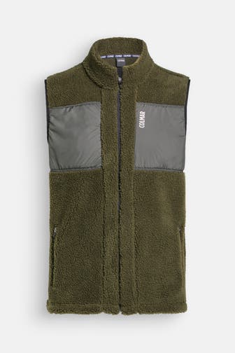 COLMAR Teddyfell-Weste dunkelgrün