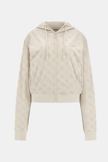 GUESS Sweatjacke gemustert