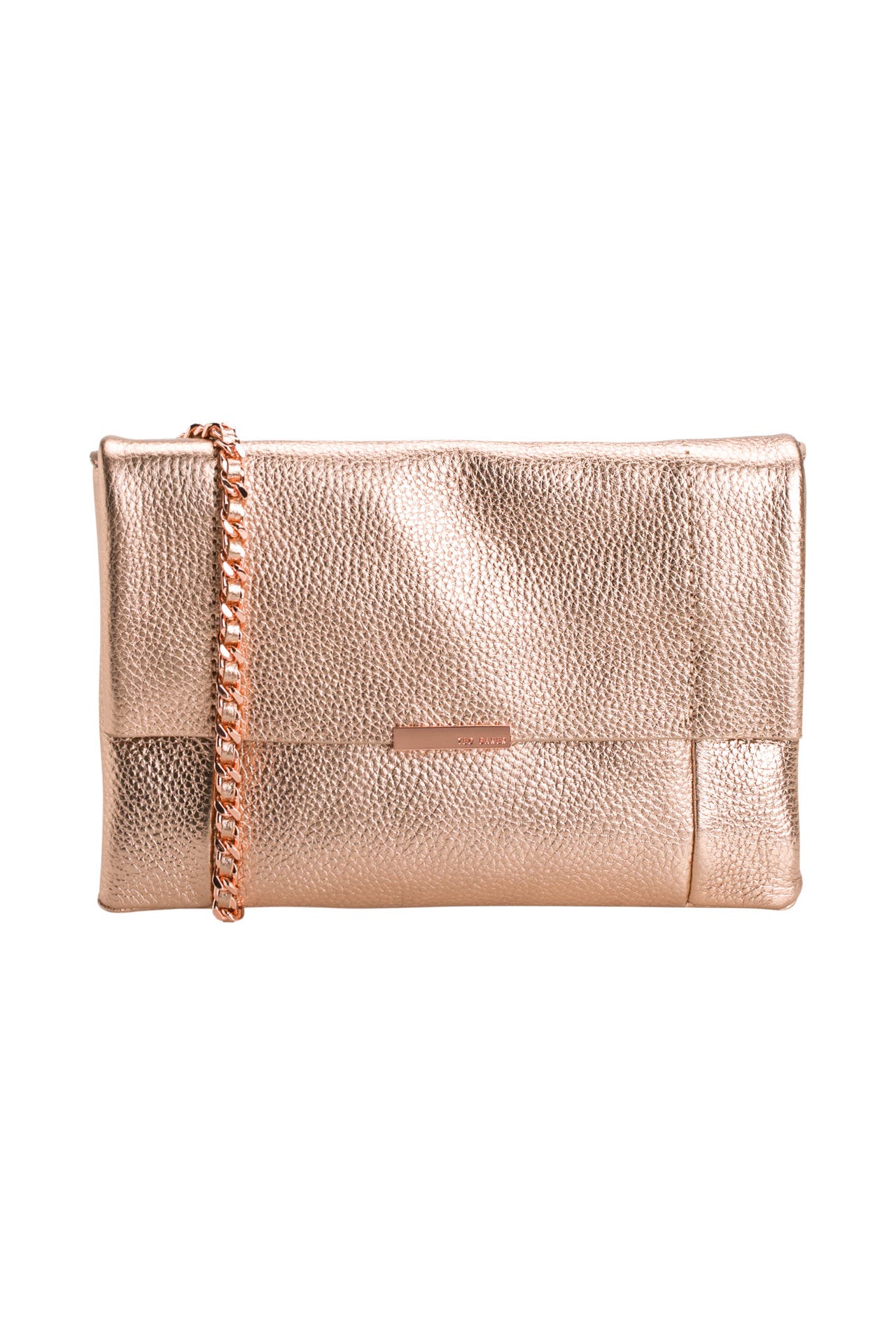 Ted baker rose gold clutch bag on sale
