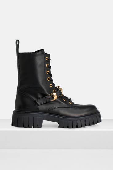 VERSACE - Schnürstiefel schwarz