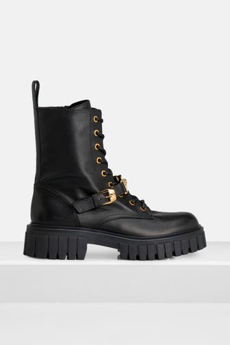 VERSACE Schnürstiefel schwarz