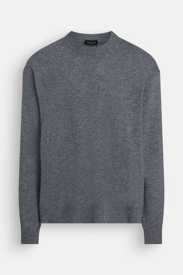 ROBERTO COLLINA Kaschmirpullover 'Girocollo' grau