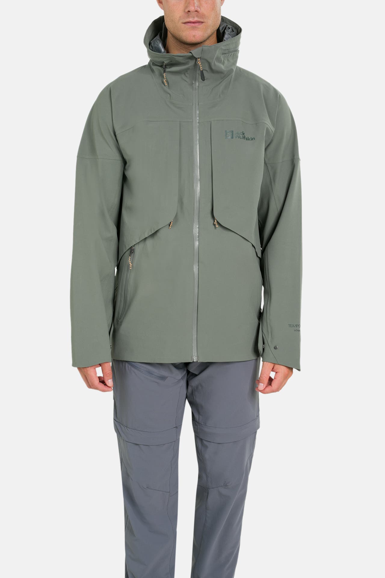 JACK WOLFSKIN Übergangsjacke 'Diskovera 3L' graugrün, Bild 1