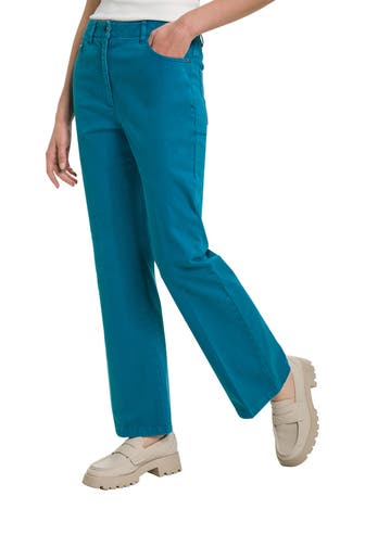 LUISA CERANO Jeans petrol straight