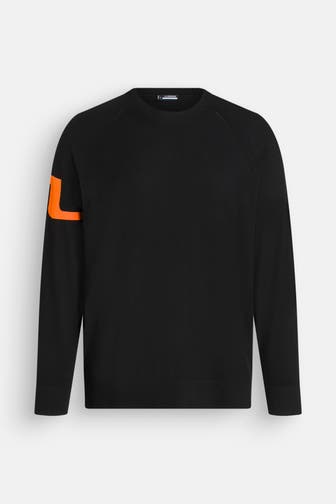 J.LINDEBERG SPORTSWEAR Strickpullover 'Gusten' schwarz