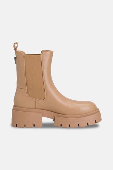 GUESS Stiefeletten 'Charlotte' beige