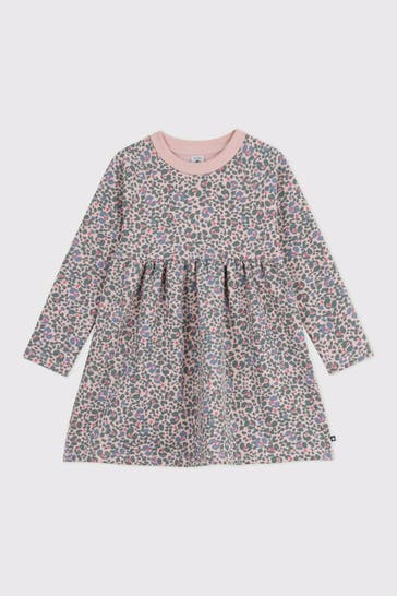 PETIT BATEAU Sweatkleid gemustert