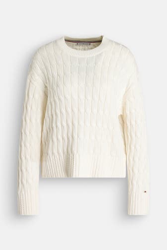 TOMMY HILFIGER Strickpullover ecru