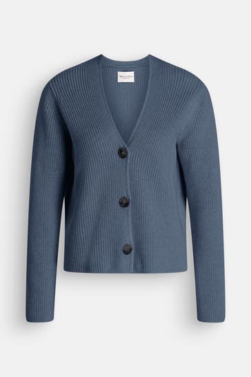 MARC O'POLO Strickjacke graublau