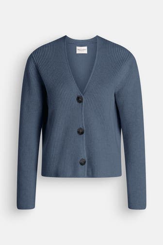 MARC O'POLO Strickjacke graublau