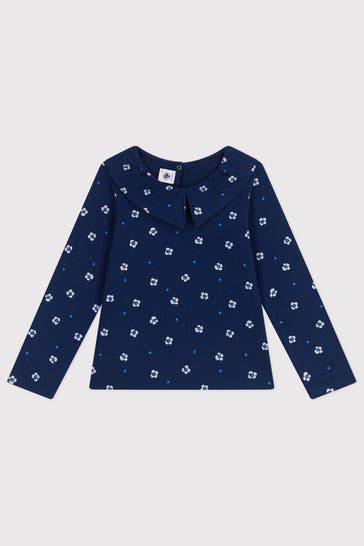 PETIT BATEAU Langarmshirt dunkelblau