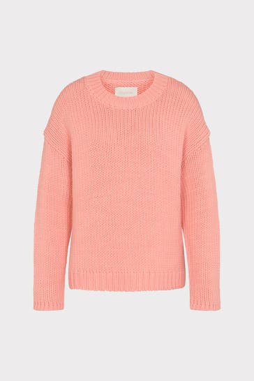 JUVIA Strickpullover koralle