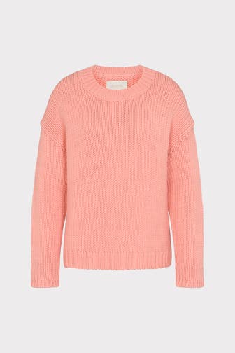 JUVIA Strickpullover koralle