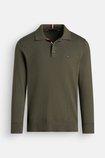 TOMMY HILFIGER Strickpullover graugrün