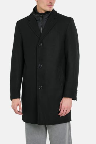 HECHTER Paris Wollmixmantel schwarz