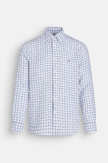 TOMMY HILFIGER Leinenhemd 'Essential' Regular Fit