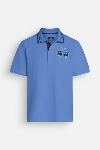 LA MARTINA Polo-Shirt azurblau