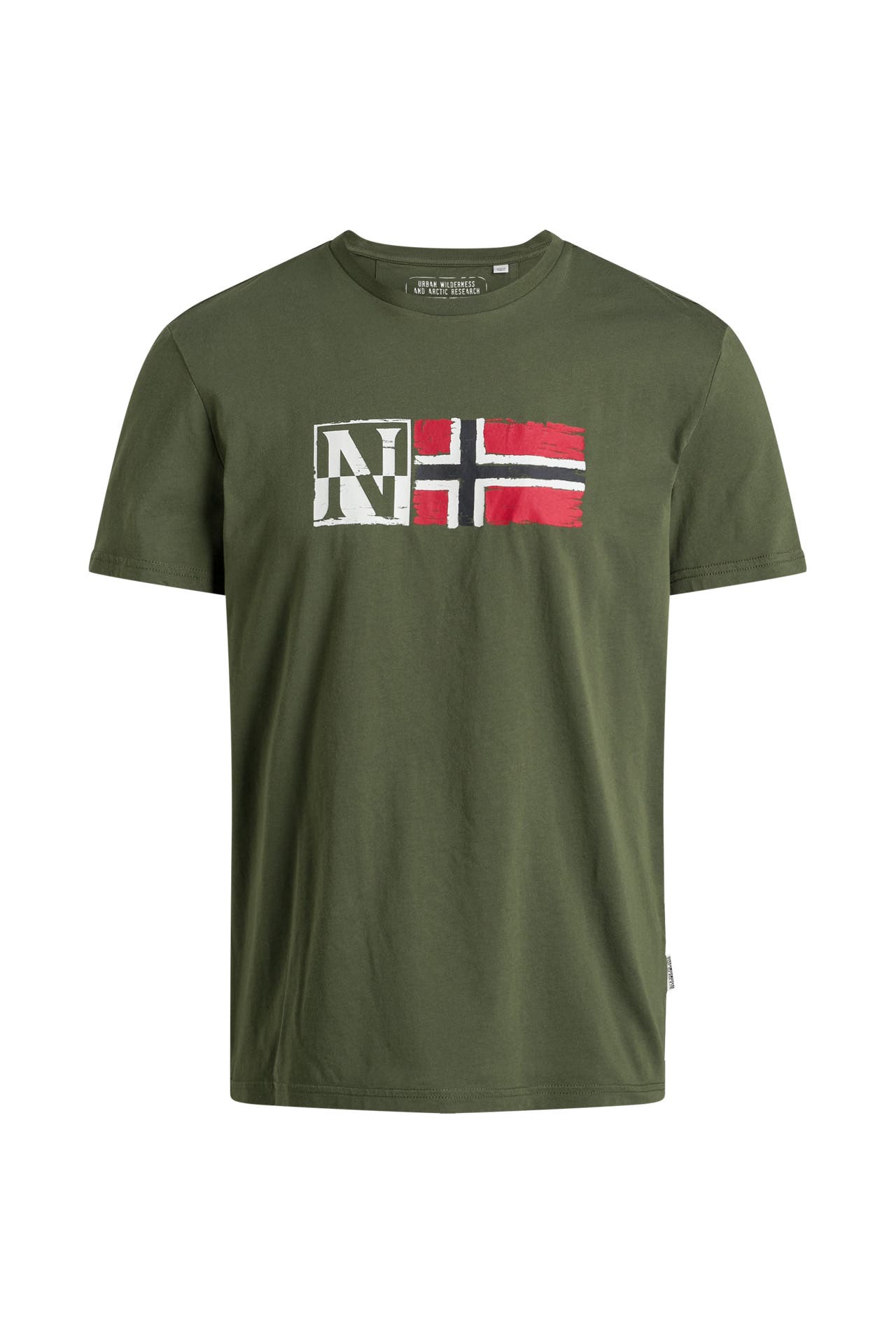 Camiseta Napapijri S-Premium Ss Hombre Beige Brindle 2 | Atmósfera Sport
