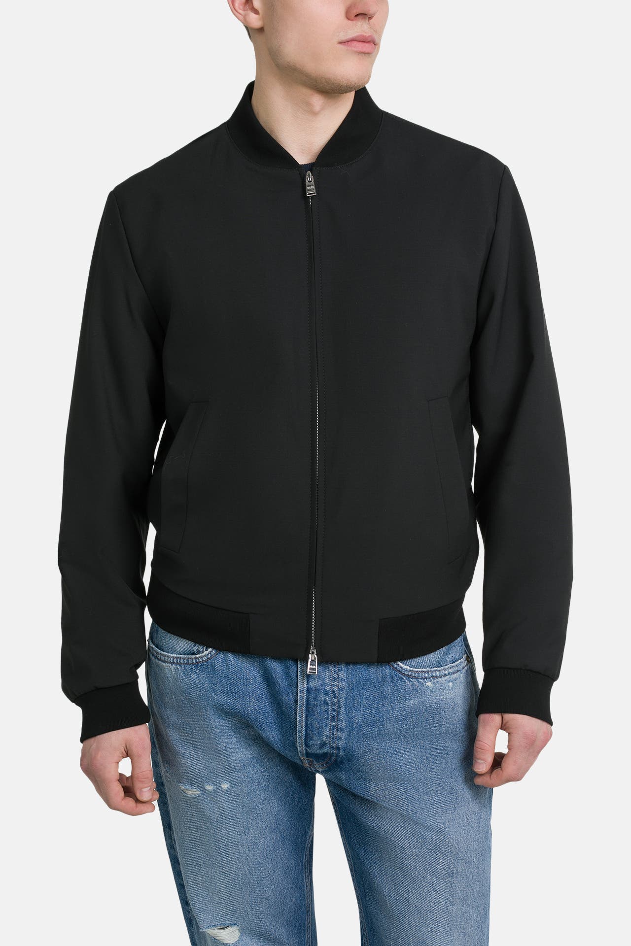 BOSS Wollmix-Blouson 'Hanry' schwarz, Bild 1