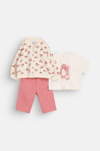 MAYORAL Set: T-Shirt, Sweatjacke und Jerseypants