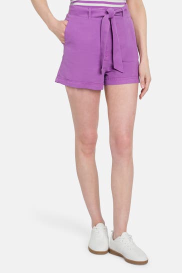 MARC O'POLO DENIM Leinenmix-Shorts lila