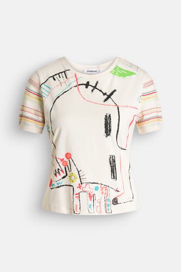 DESIGUAL T-Shirt 'Land' mehrfarbig