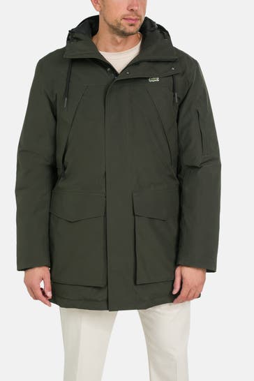 LACOSTE Parka dunkelgrün