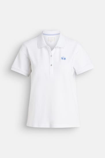 LA MARTINA Polo-Shirt weiß