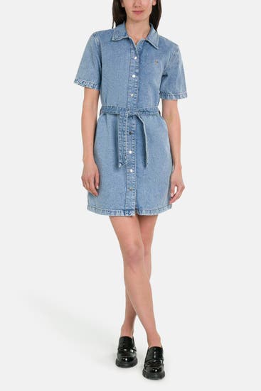 CK JEANS - Jeans-Kleid blau