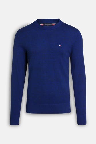 TOMMY HILFIGER Strickpullover königsblau