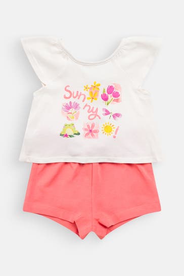 MAYORAL Set: Zwei T-Shirts, eine Shorts