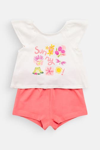 MAYORAL Set: Zwei T-Shirts, eine Shorts