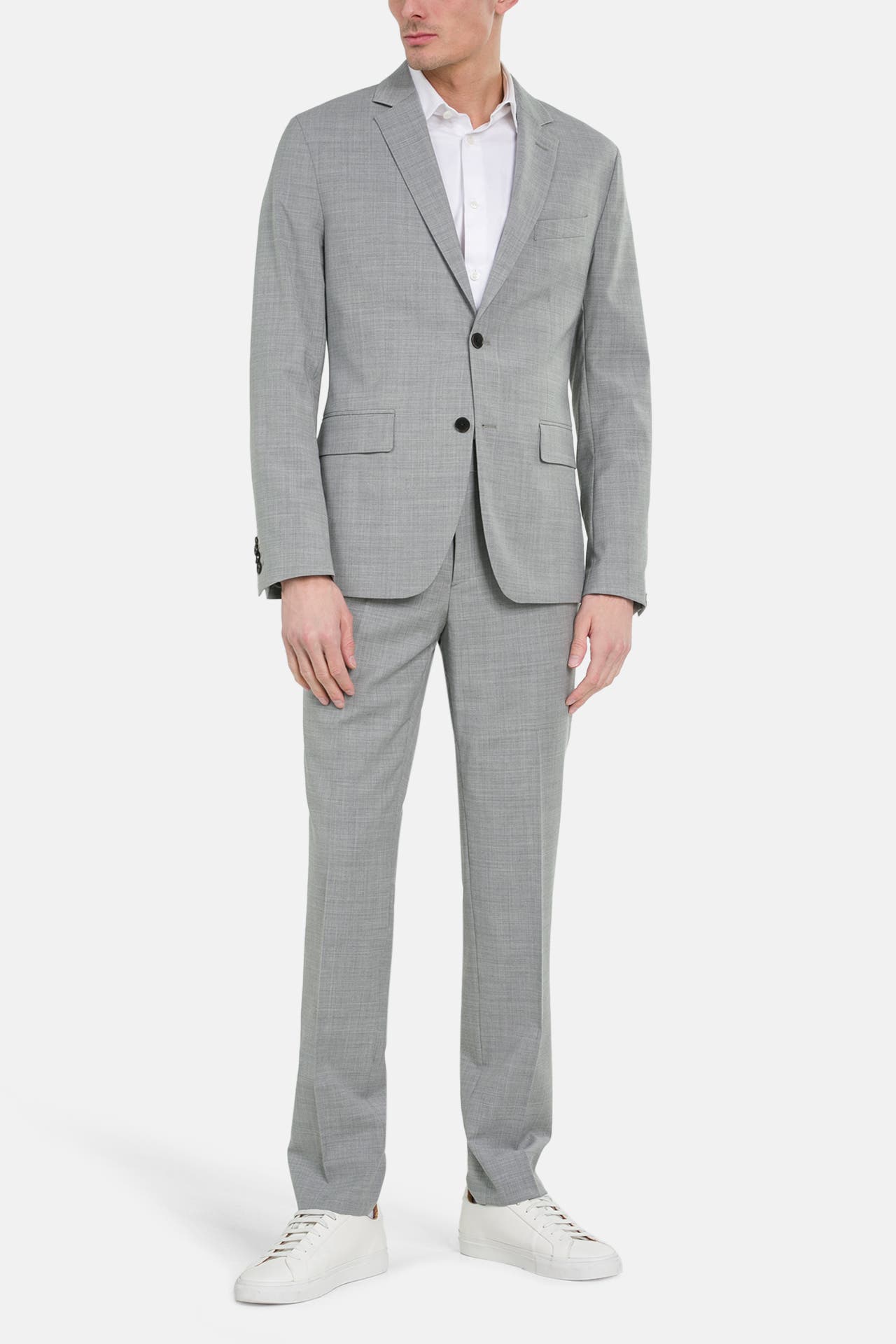 J.LINDEBERG Wollmix-Anzug 'Hopper' hellgrau, Bild 1