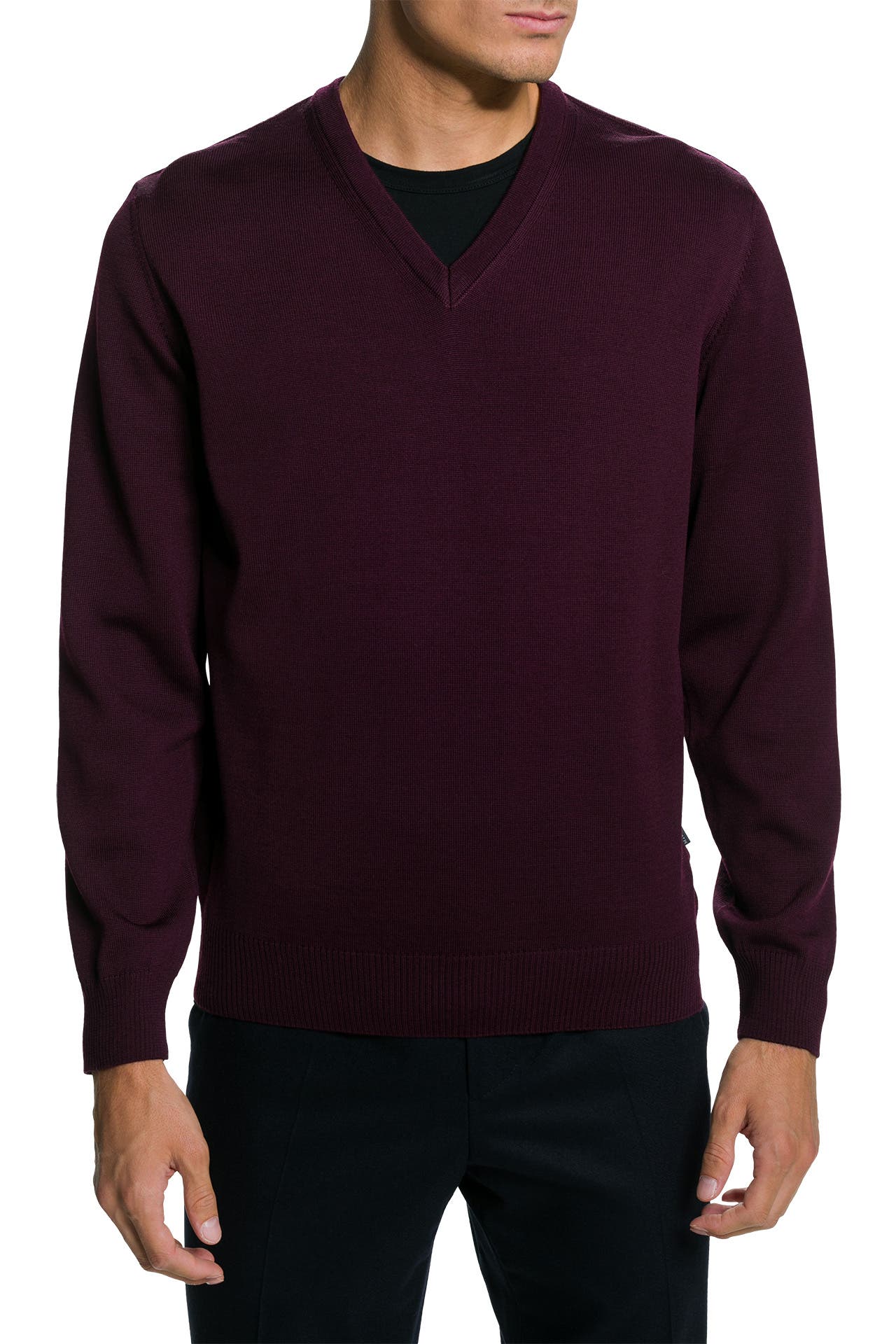 MAERZ MUENCHEN Strickpullover aubergine, Bild 1