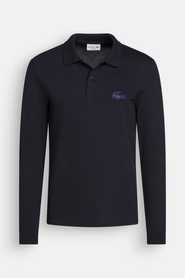 LACOSTE Langarm-Polo marine
