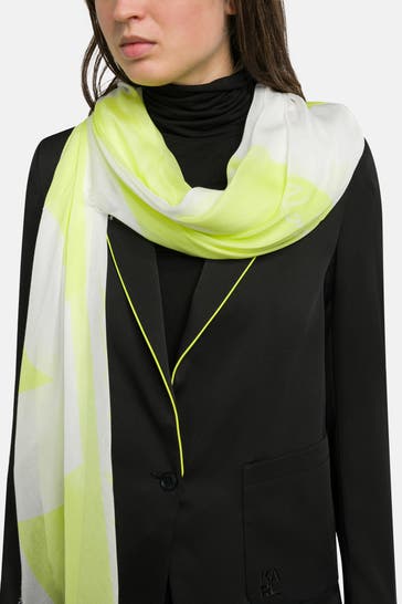KARL LAGERFELD Tuch neongelb gemustert