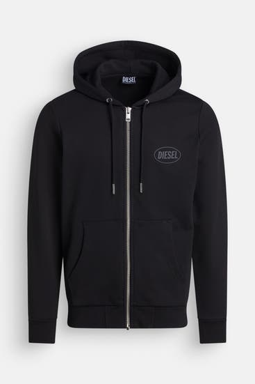 DIESEL - Sweatjacke 'Girk' schwarz