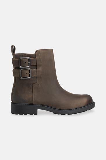 CLARKS Biker Boots 'Orinoco' braun