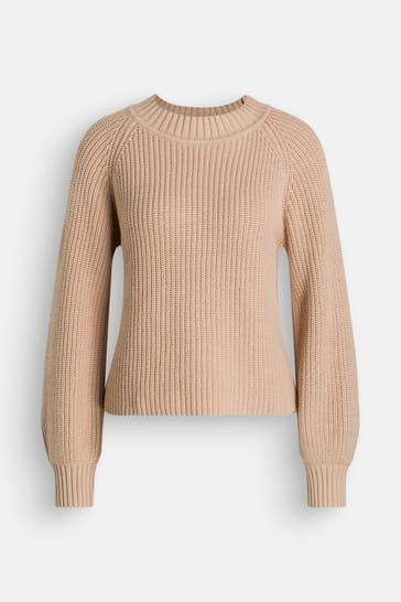COMMA, Strickpullover hellbraun