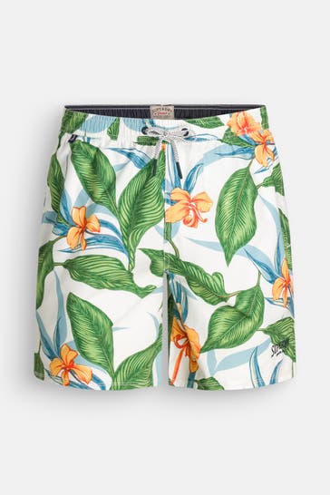 SUPERDRY Badehose floral