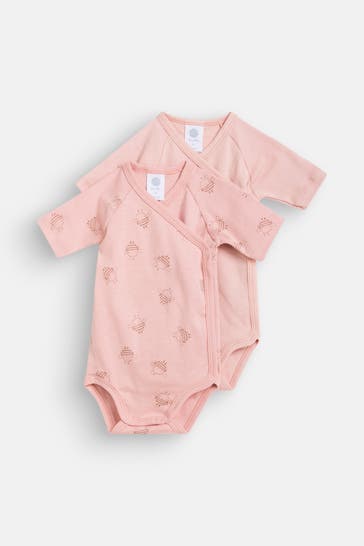 SANETTA 2er Pack Bodies altrosa-gemustert