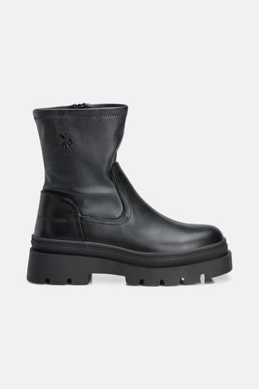 U.S. POLO ASSN. Stiefeletten 'Shona' schwarz