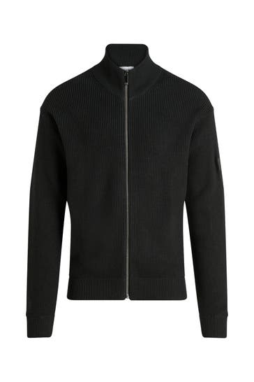 CALVIN KLEIN Strickjacke schwarz