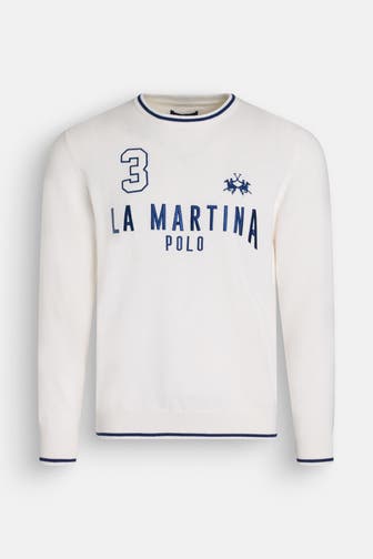 LA MARTINA Strickpullover weiß
