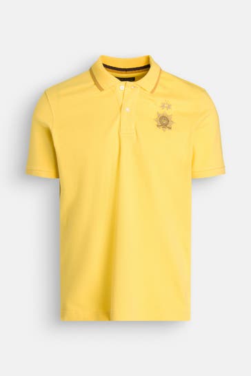 LA MARTINA Polo-Shirt zitronengelb