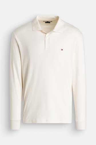 TOMMY HILFIGER Langarm-Polo ecru