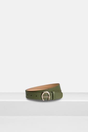 AIGNER Ledergürtel oliv